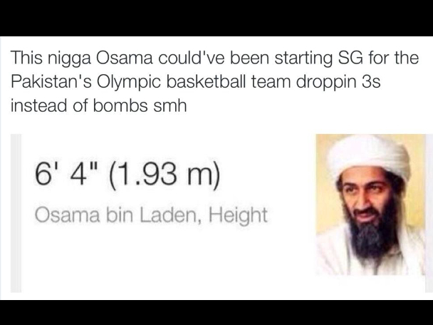 Osama Bin droppin - meme