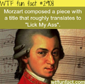Lick my ass Mozart