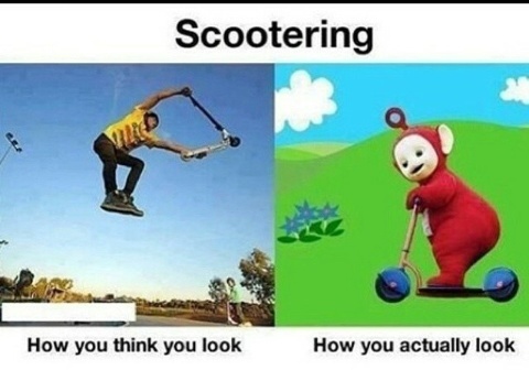 F*ck scooters, let's skate! - meme