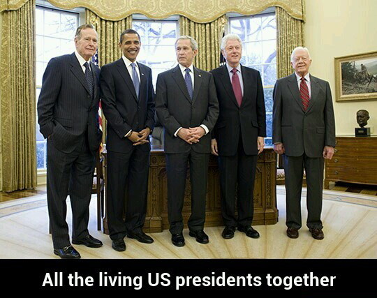 All the living US presidents - meme