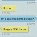 Bacon burger... mmmm ヾ(⌐♥_♥)ノ♪