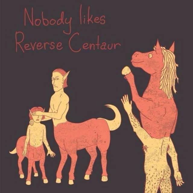 reverse centaur - meme