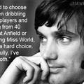 Savage af George best (anfield is home ground of Liverpool fc)
