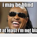 the blind man