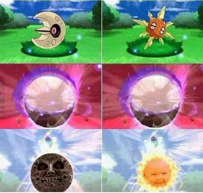 Pokémon Moon et Pokémon Sun - meme