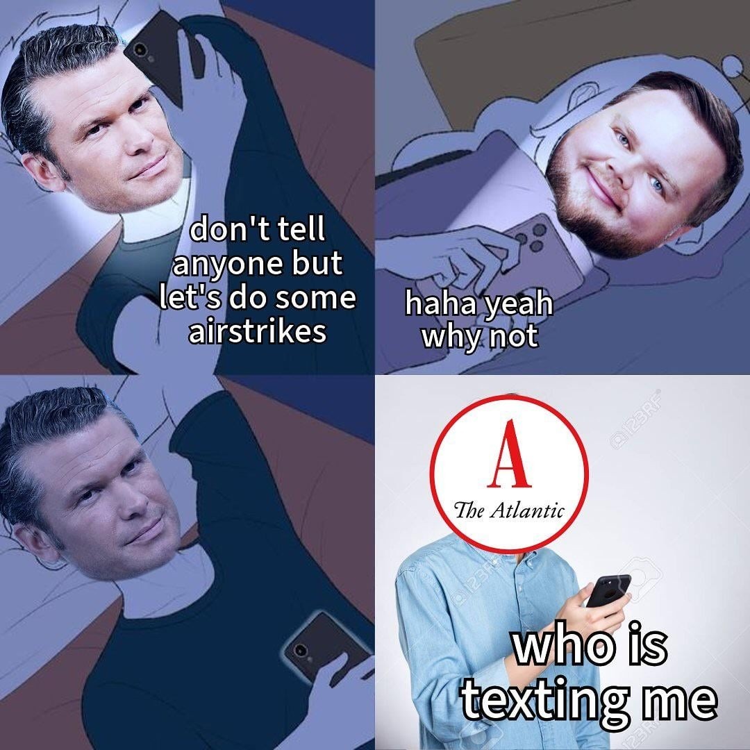 Let’s do some airstrikes while texting each other. Yeah, that’ll work out fine. - meme