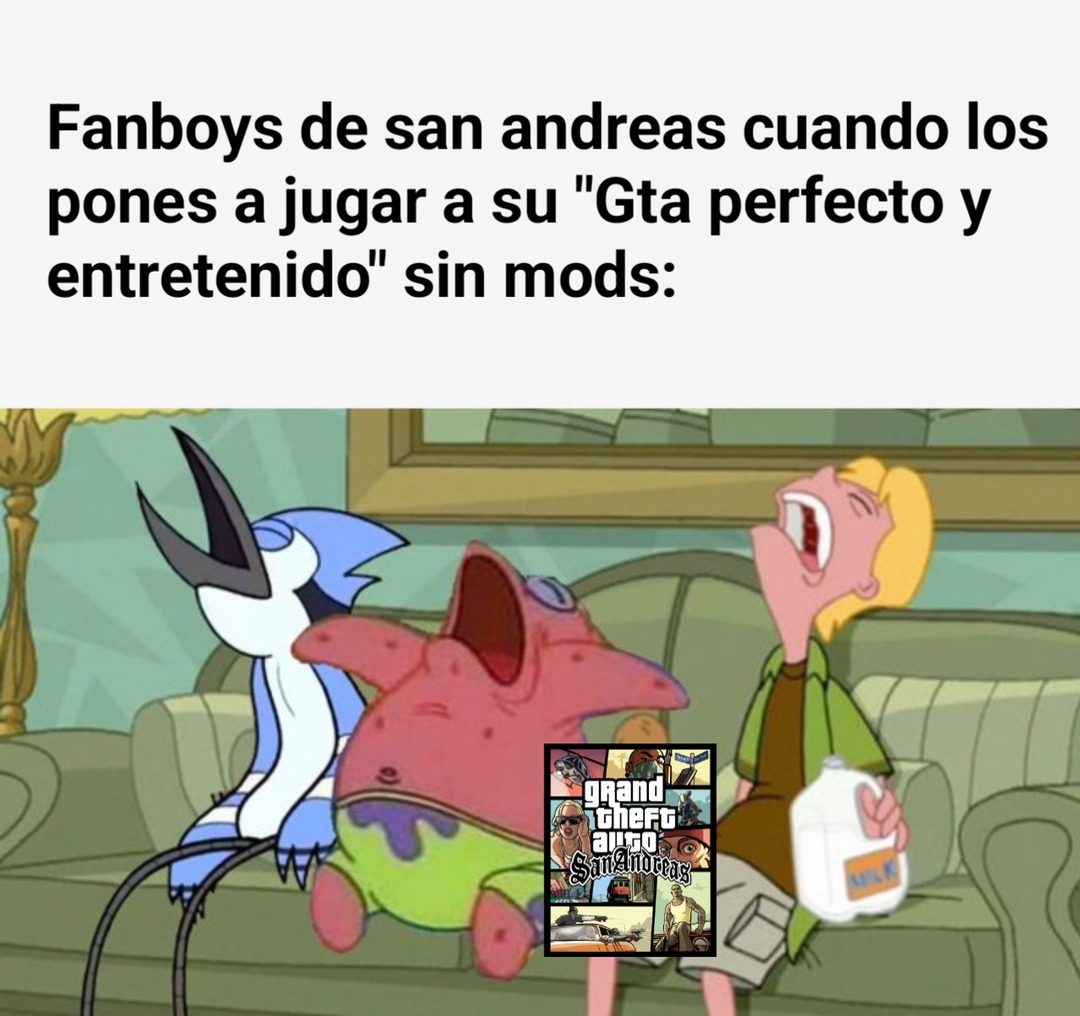 Y cuando salga gta 6 dirán el típico argumento de "lUs gRafiCuz es Lu UnicU buEnU" - meme