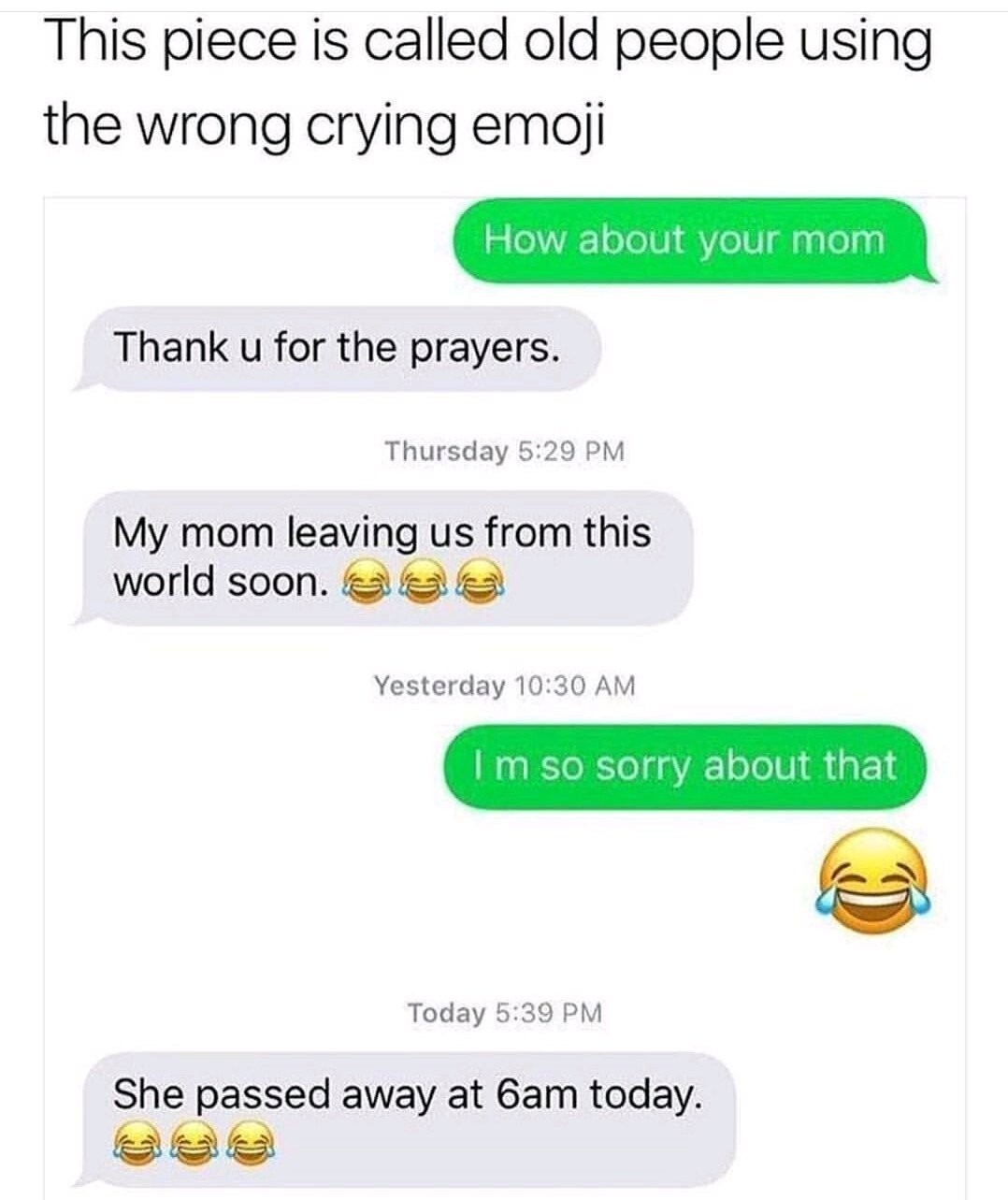 My mom died - meme