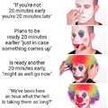 new clown make up meme