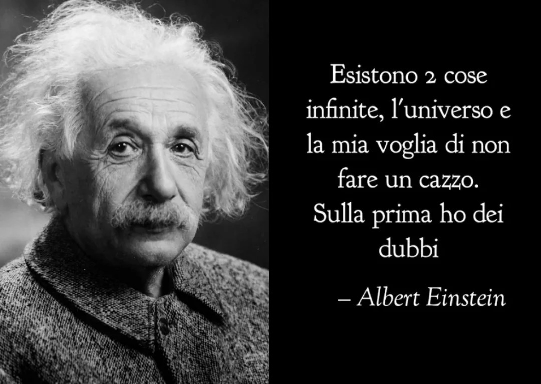 Concordo con Einstein - meme