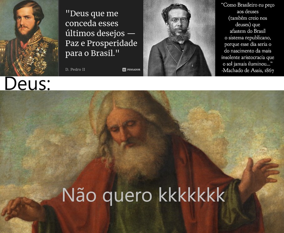 Poxa, Deus não gosta do Brasil :( - meme