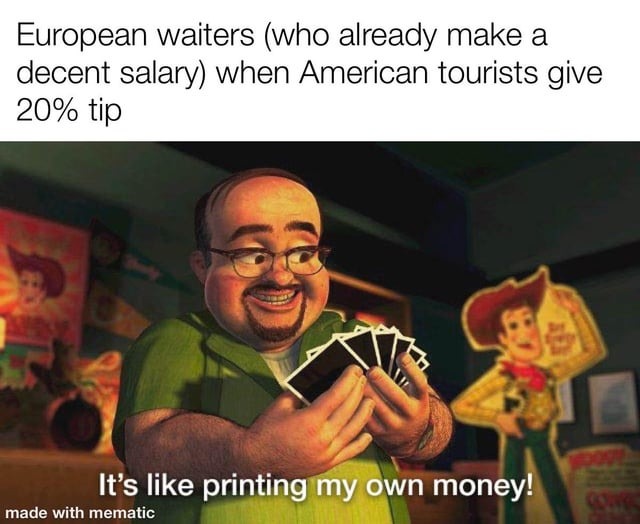European waiters - meme