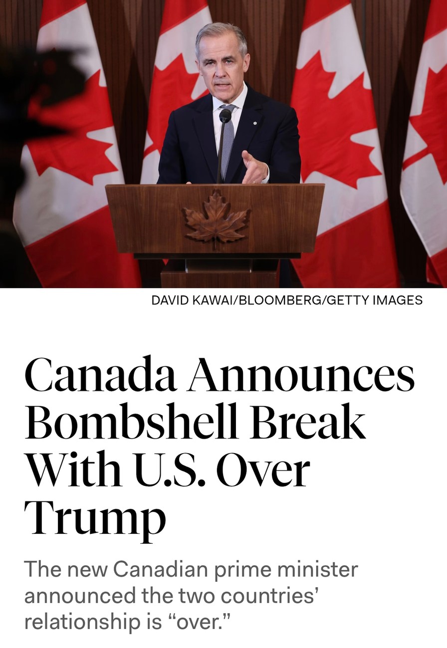 Canada breaks up with the US like it’s a toxic ex - meme