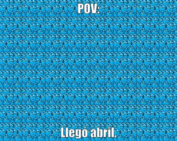 En abril, aguas mil - meme