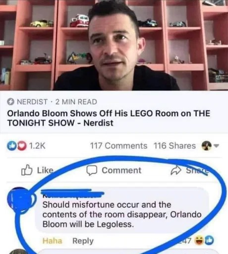 Legolas LEGO room - meme
