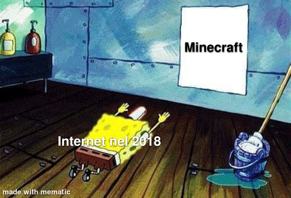 Minecraft era un essere divino - meme