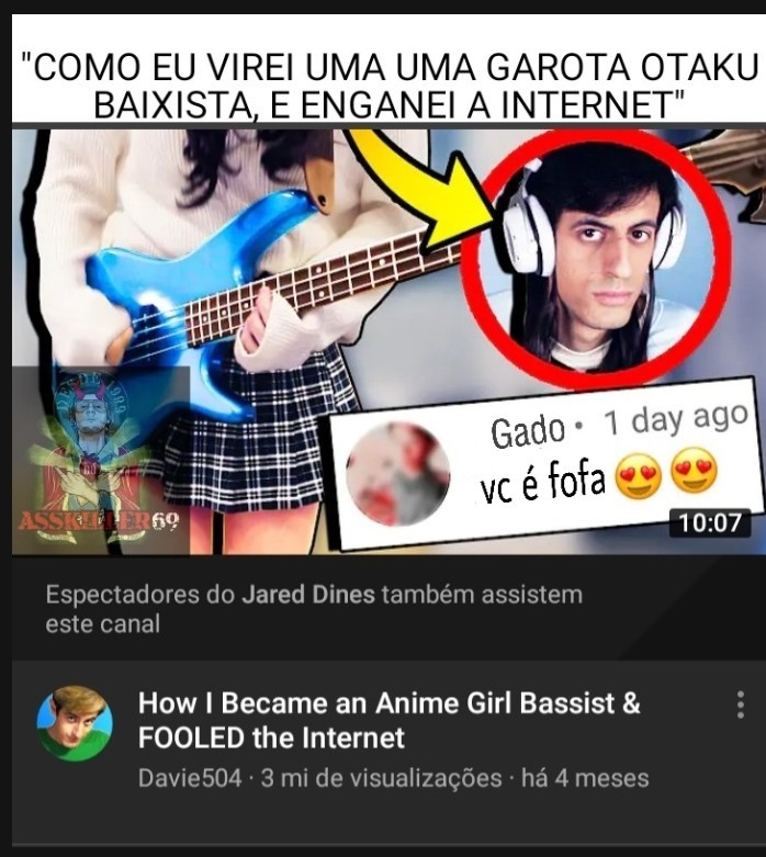 Não existe muié otako - meme