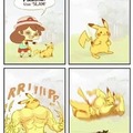 Pikachu learned atomic elbow
