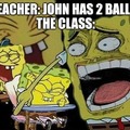 the entire class laughing