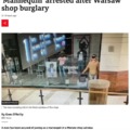 Mannequin arrested
