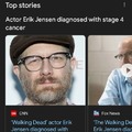 Walking Dead actor Erik Jensen diagnosed with stage 4 cancer