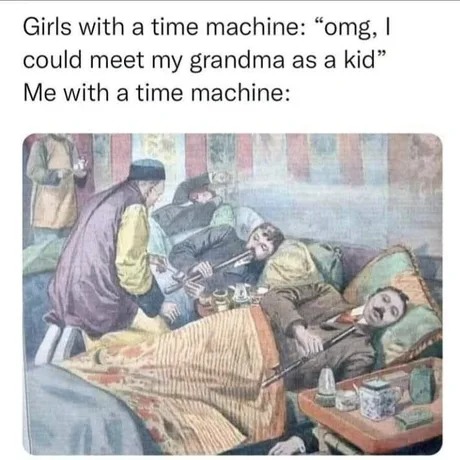 Time machine meme