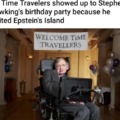 No time travelres showed up to Stephen Hawking's birthday party