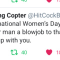 Not like any of us have a woman to to this, but it's the thought that counts...