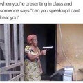 Presenting in class be like