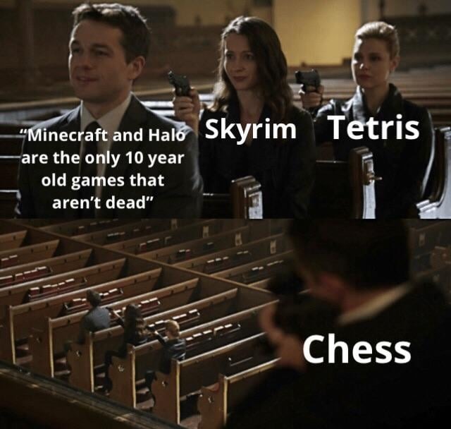 Chess is the boss - meme
