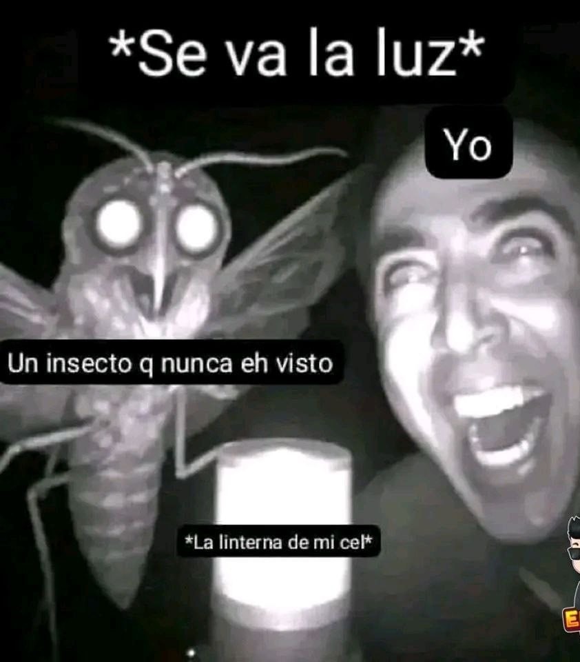 cuando se va la luz - meme