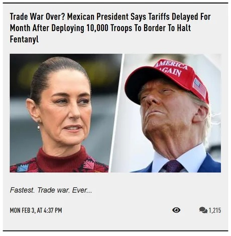 Mexico US trade war meme news