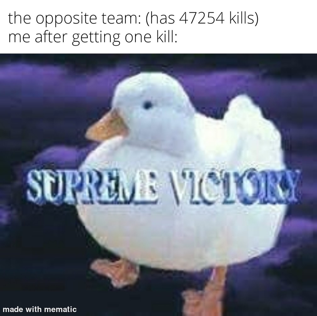 Opposite team kills - meme