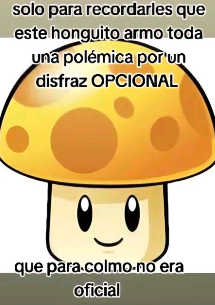Contexto: la comunidad de pvz empezo a insultar a la comunidad transgenero por un disfraz de la seta solar el cual era un cabello con una insignia trans, y resulto que el disfraz no es oficial y que era de un mod de pvz 2 llamado reflourished - meme