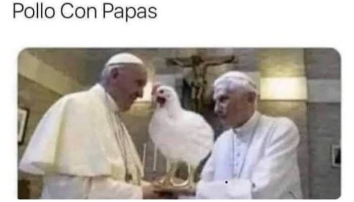 Pollo con papas - meme