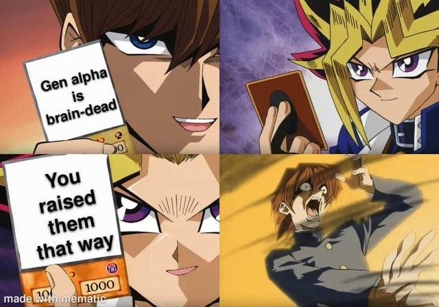 Gen Alpha is brain dead - meme