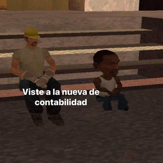 En el descanso del jale - meme