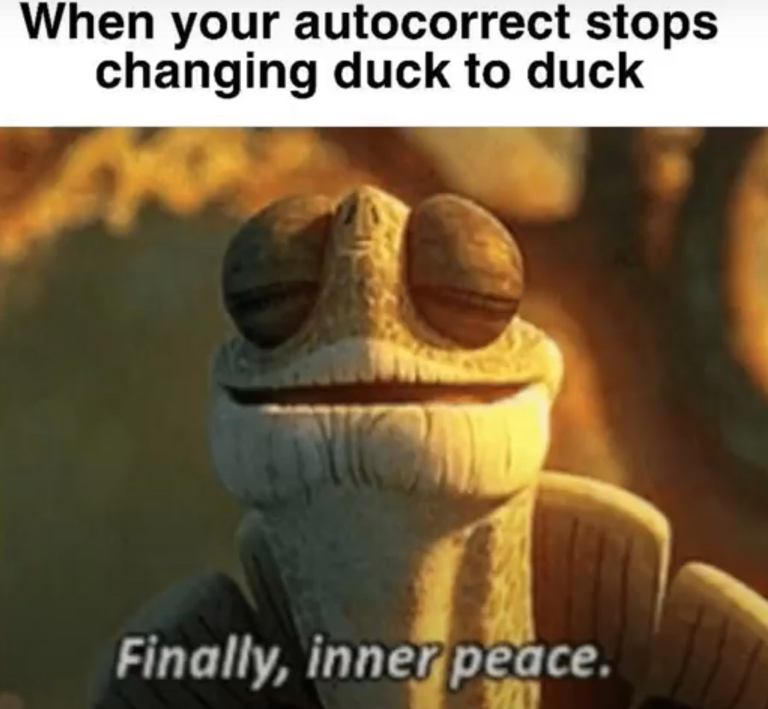 Duck autocorrect - meme