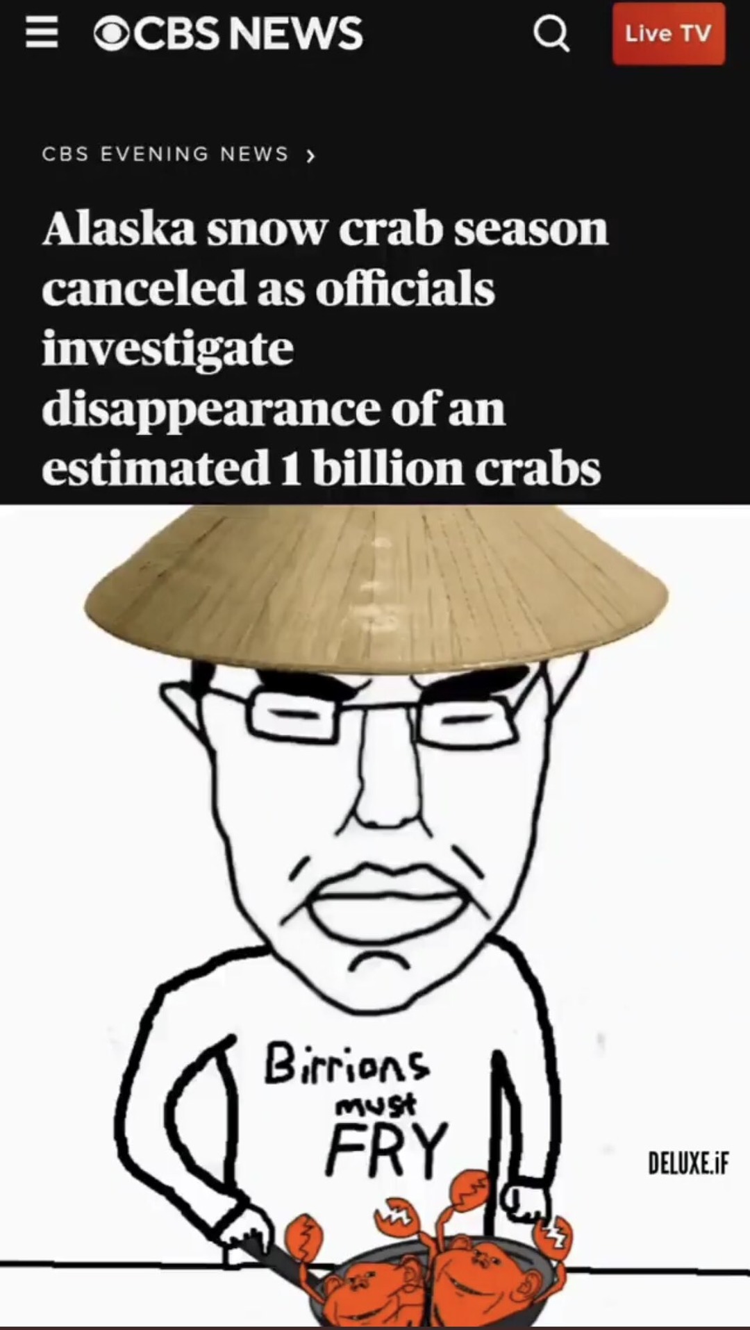 dongs in a crab - meme