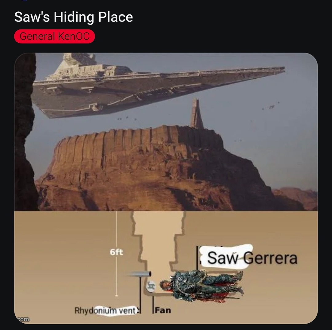 Kenobi hiding spots be like: not suspicious at all - meme