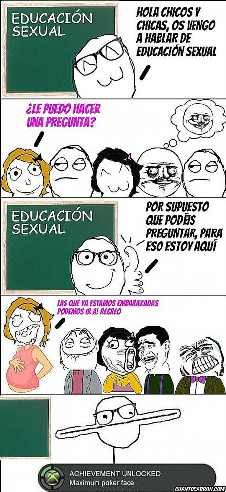 Educación sexual - meme