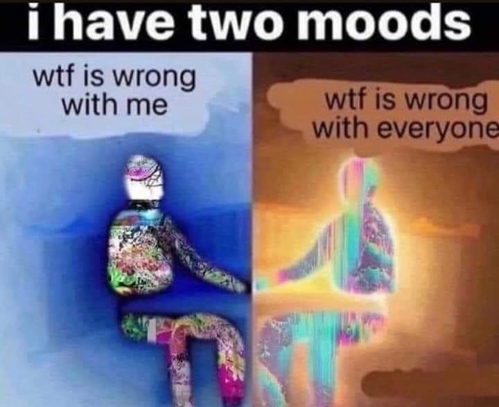 two moods - meme