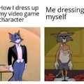 How i dress up my video game character