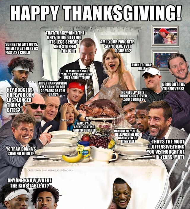 Happy NFL Thanksgiving - meme