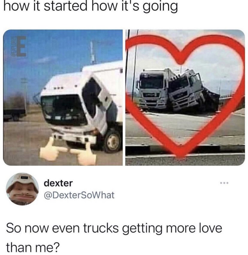 Lovestruck trucks - meme