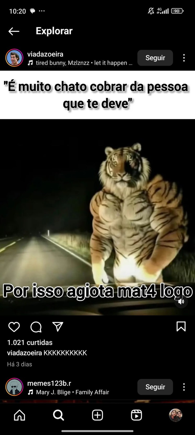 Tigrinho pupilo do hulkagiota - meme