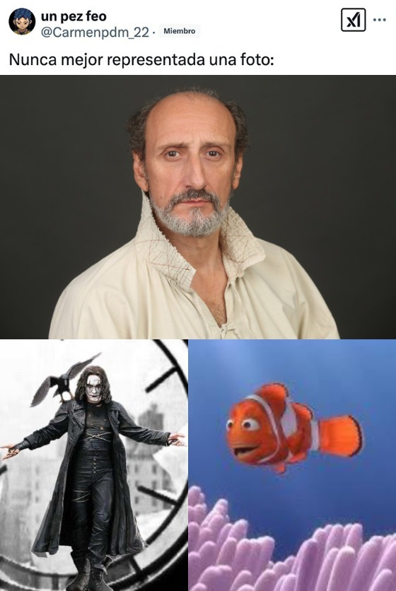 A que no sabías que el de aquí no hay quien viva dobló a nemo y a el cuervo - meme