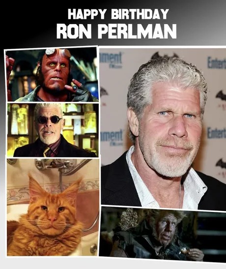 Ron Perlman happy birthday meme