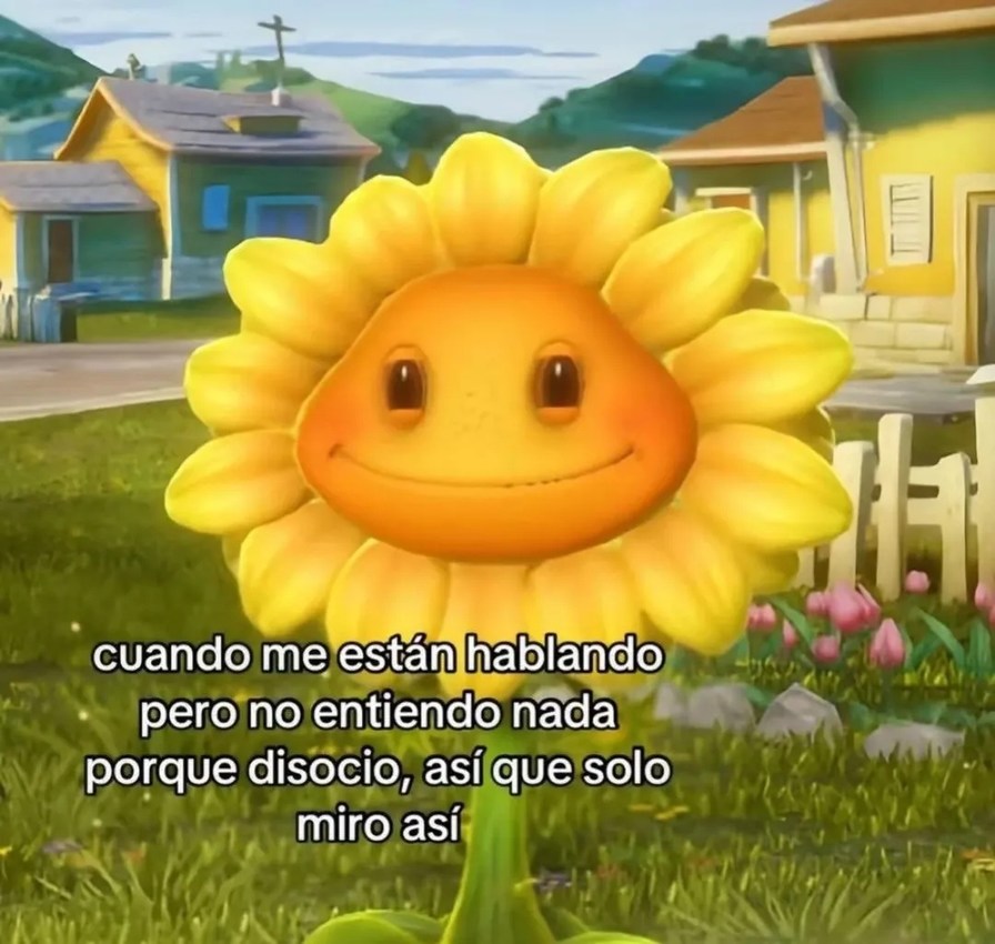 Cuando me hablan pero yo ya estoy disociando fuerte - meme