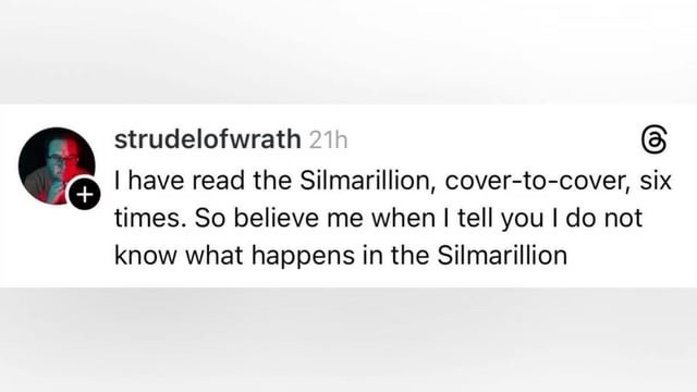 Silmarillion speedrun fail - meme
